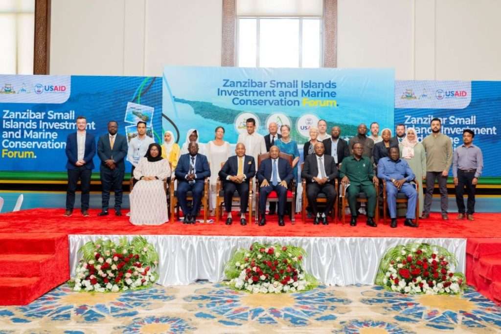 Zanzibar Small Islands Investment and Marine Conservation Forum, CHICOP Director Sibylle speaks at Zanzibar Small Islands Investment and Marine Conservation Forum