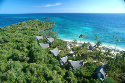 aerial view photo Chumbe Island